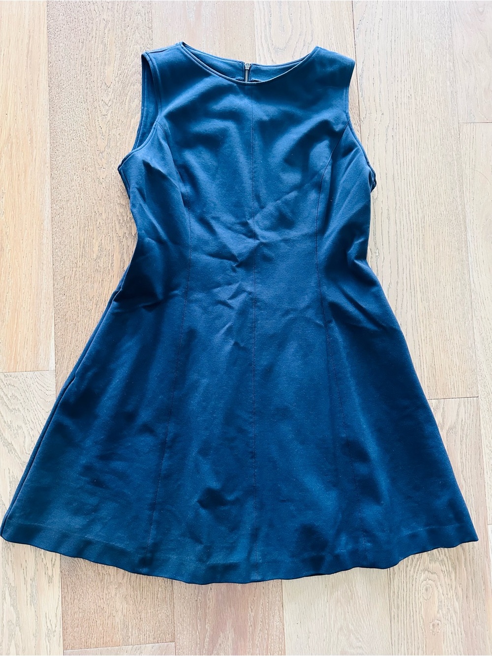 SPANX Navy Sleeveless Fit-and-Flare Mini Dress